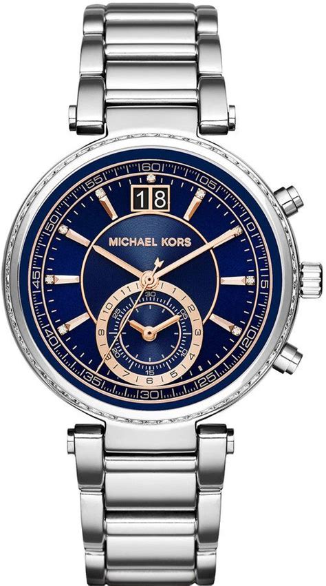 michael kors sawyer chronograph|Sawyer Silver.